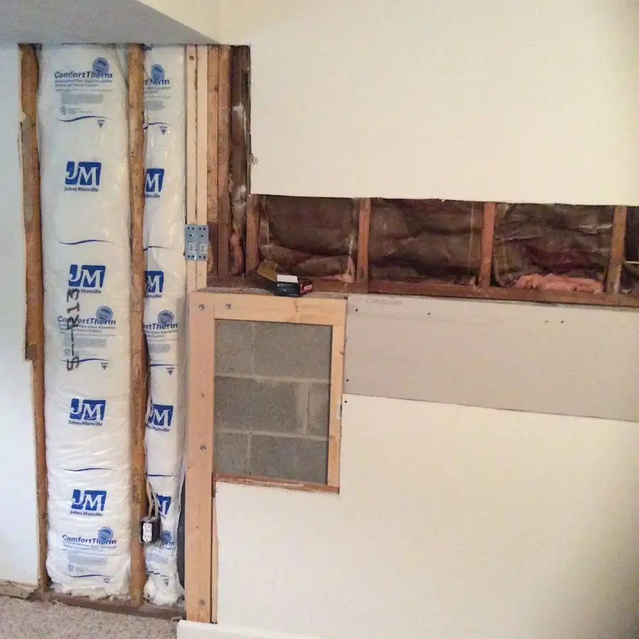 Wall insulation replacement during Contents Cleaning & Restoration in Lyndon